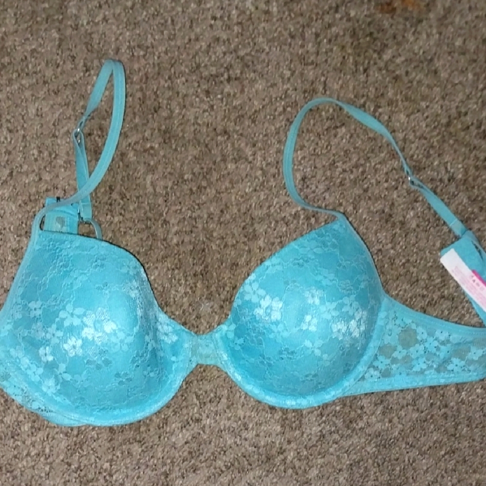 Blue Lace T-shirt Demi Bra
